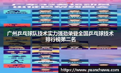 广州乒乓球队技术实力强劲荣登全国乒乓球技术排行榜第二名
