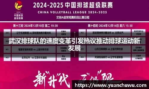 武汉排球队的速度变革引发热议推动排球运动新发展