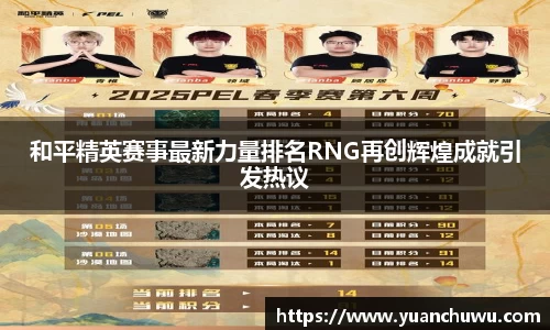 和平精英赛事最新力量排名RNG再创辉煌成就引发热议