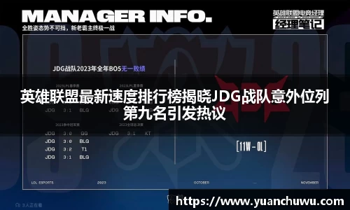 英雄联盟最新速度排行榜揭晓JDG战队意外位列第九名引发热议